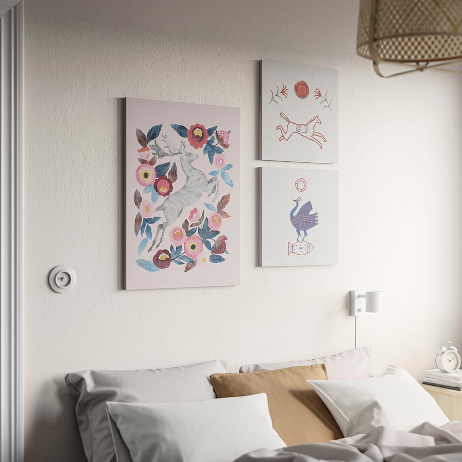 PJÄTTERYD attēls, meža pasaka, 50x70 cm PJÄTTERYD attēls, meža pasaka, 50x70 cm