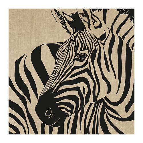 PJÄTTERYD - obraz, 56x56 cm, rustykalna zebra