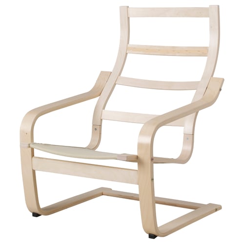 Surowa drewniana rama krzesła, jasny beż, gięta brzoza, minimalistyczny design, kanciaste oparcie, eleganckie podłokietniki.