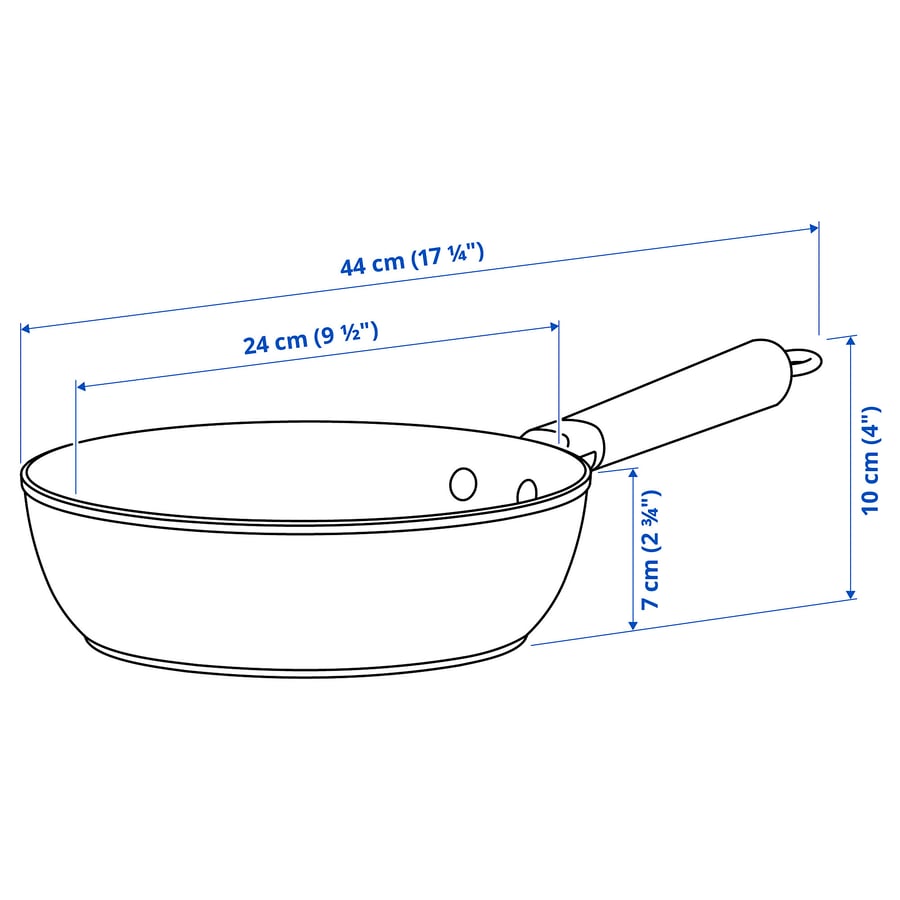 PUCKELLAX panna, nepiedegošs pārklājums, 24 cm