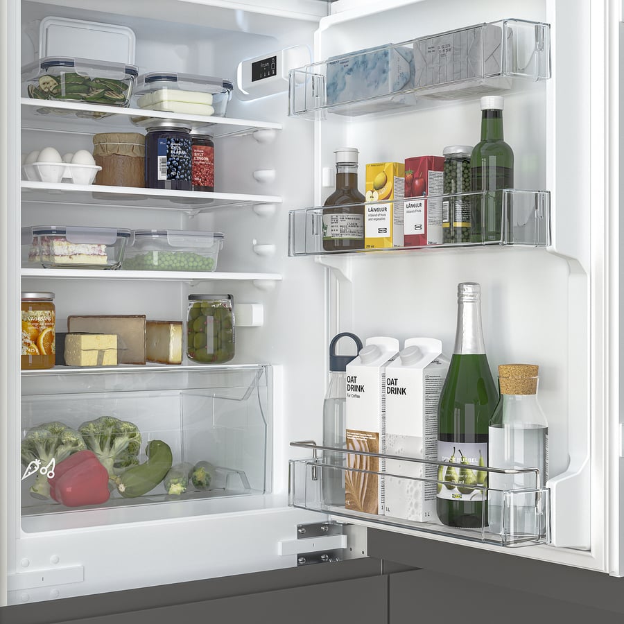 RÅKALL külmik/sügavkülmik, IKEA 500 integreeritud, 153/79 l