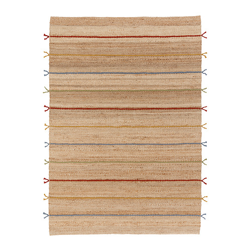 RAKLEV - dywan tkany na płasko, 170x240 cm, ręczne tkanie/naturalny wielobarwny