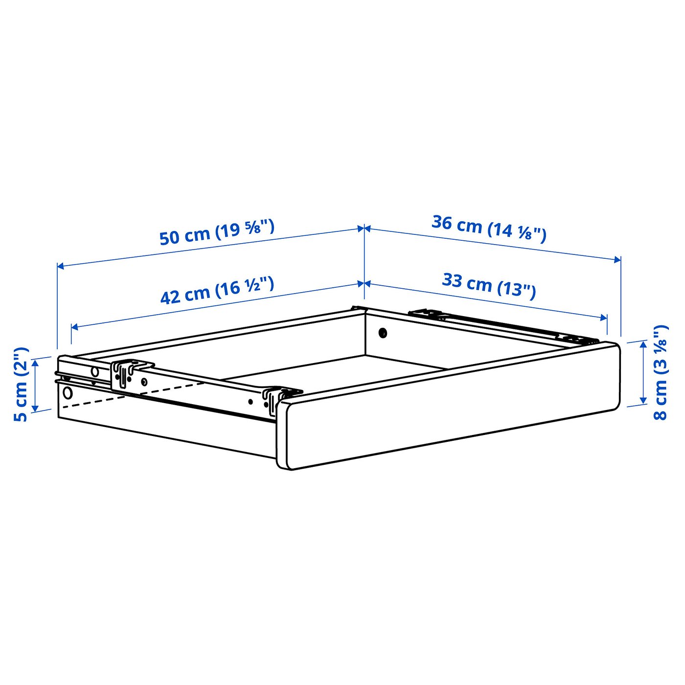 Письмовий стіл IKEA RELATERA, білий, 117 × 60 см — фото 6