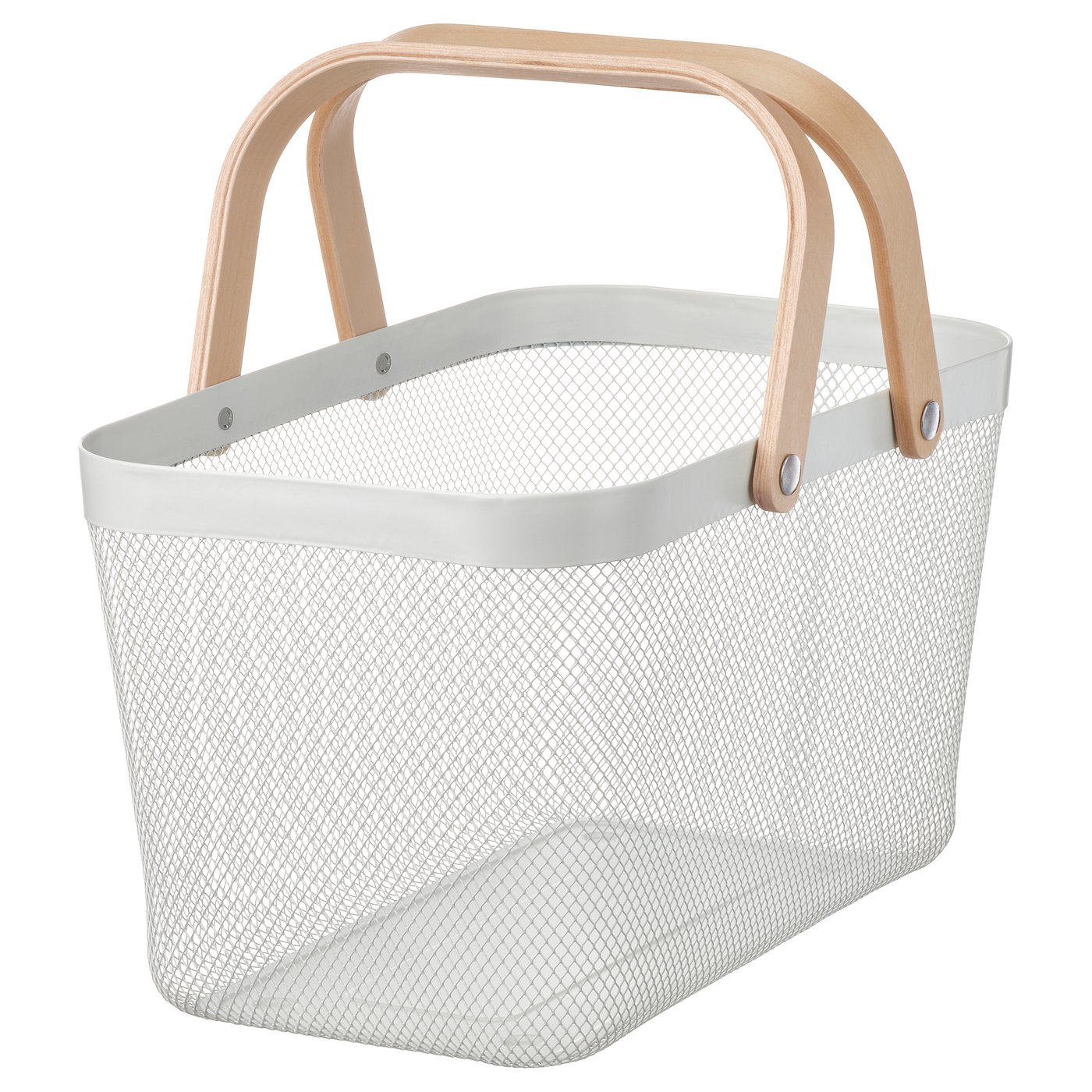 Кошик IKEA RISATORP, білий, 27 × 42 × 23 см