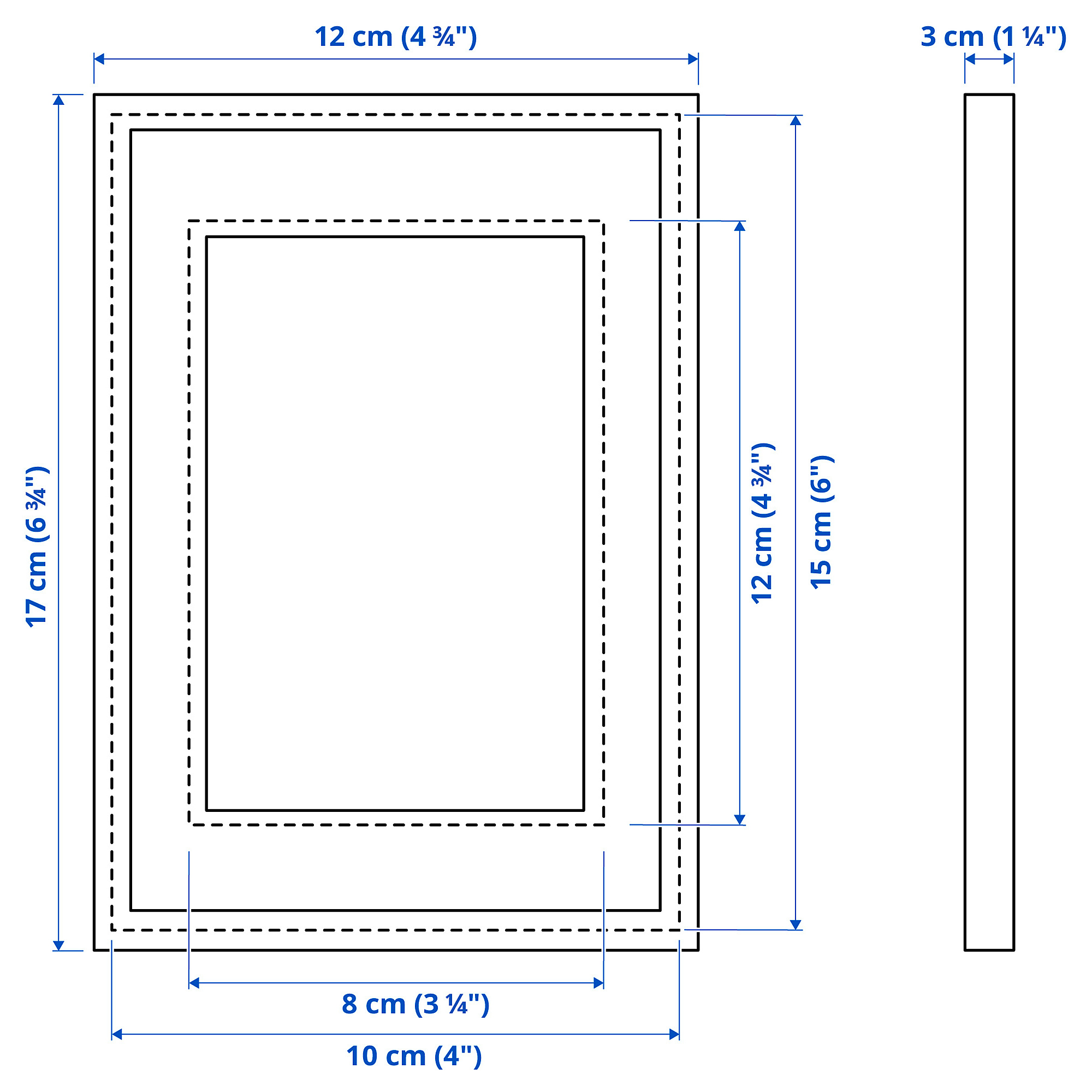 Ilustracja z wymiarami dla produktu: RÖDALM.