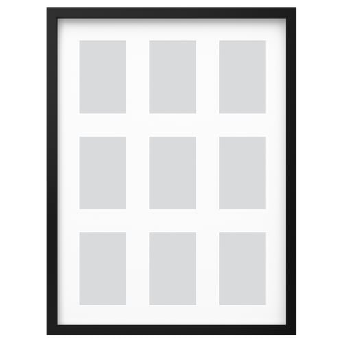 RÖDALM Рамка на 9 фотографій - чорний 46x61 см