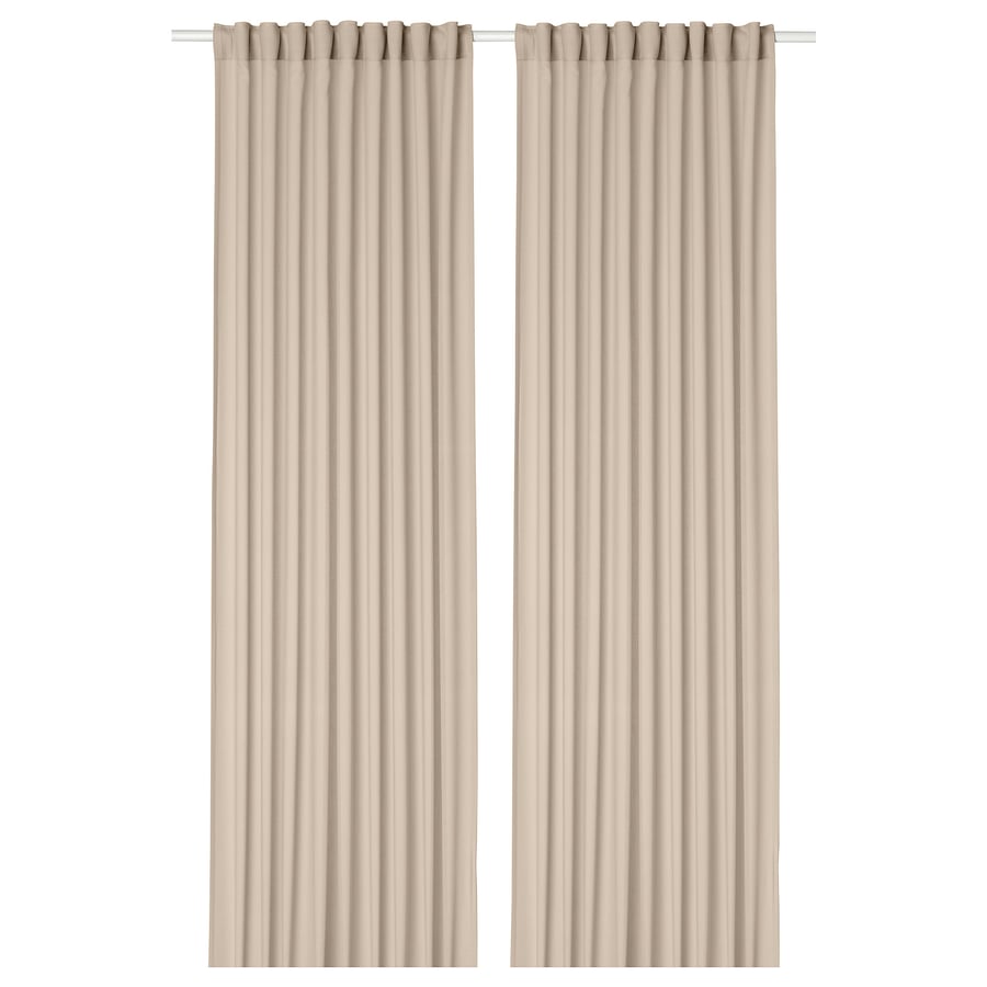 ROSENROBINIA  dienas aizkari, 1 pāris, 145x300 cm, smilškrāsā 
