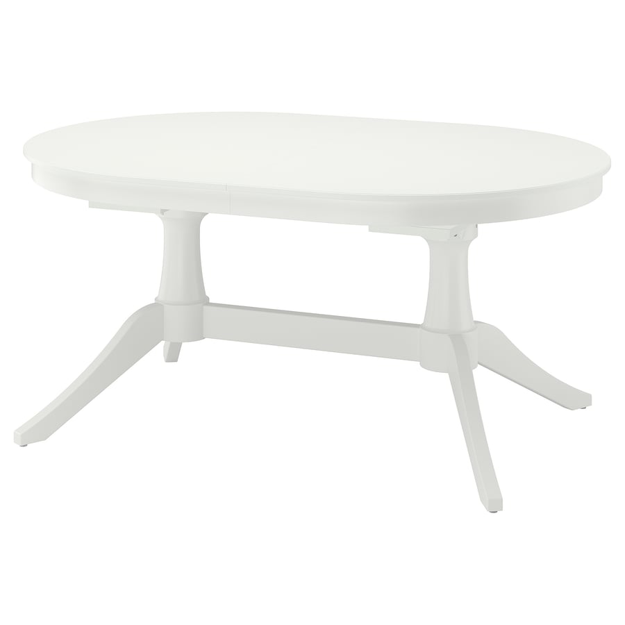 ROSENTORP pagarināms galds, balts, 160/ 215x110 cm