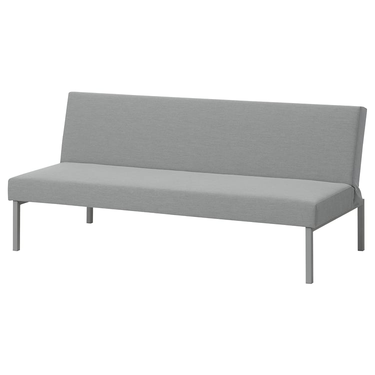SALSTAD Rozkładana sofa 3-osobowa, Knisa jasnoszary