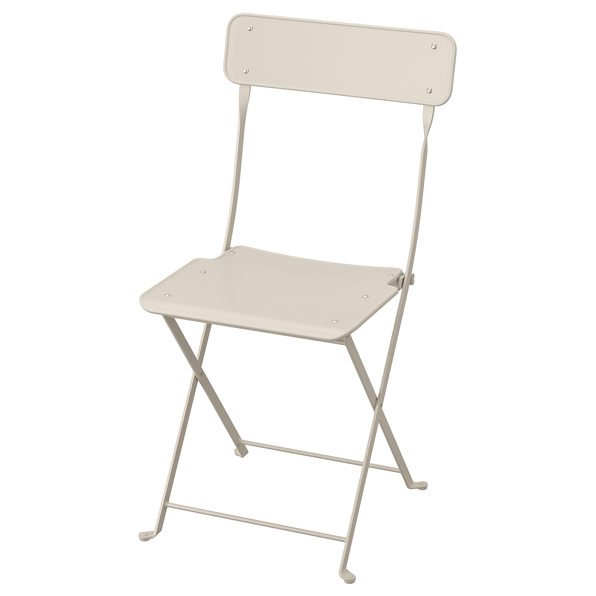 Krzesło ogrodowe SALTHOLMEN, lekkie, składane, beżowe IKEA