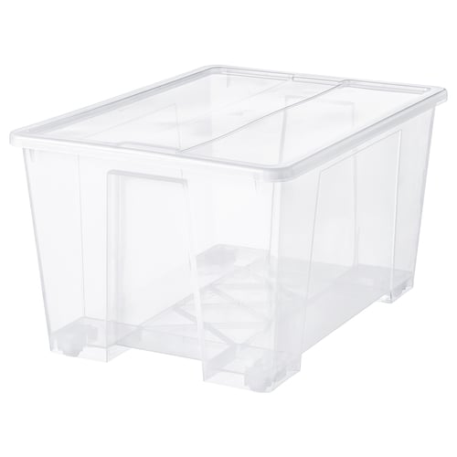 SAMLA Контейнер з кришкою - прозорий 79x57x43 см/130 л