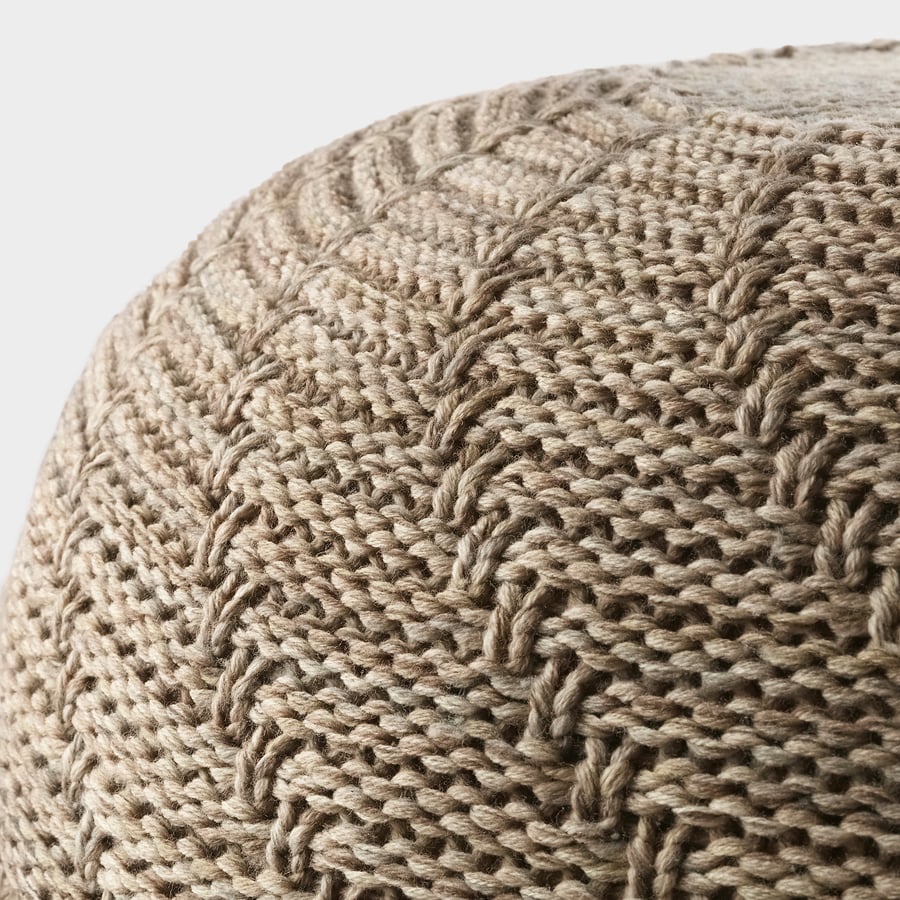 SANDARED pufs, smilškrāsā, 45 cm