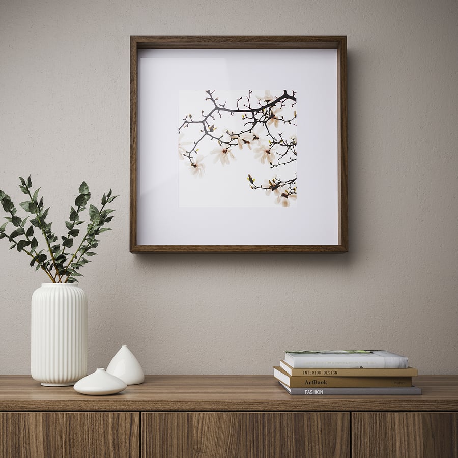 SANNAHED  rāmis, 50x50 cm, riekstkoka imitācija  