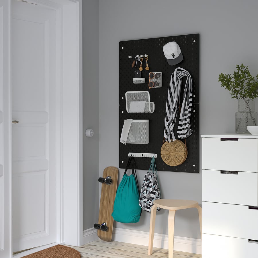 SKÅDIS perfotahvel, must, 76x56 cm SKÅDIS perfotahvel, must, 76x56 cm