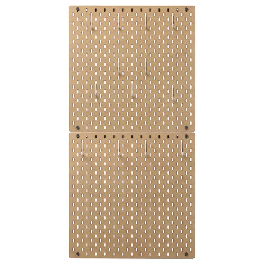 SKÅDIS perforētu dēļu kombinācija, koks, 56x112 cm