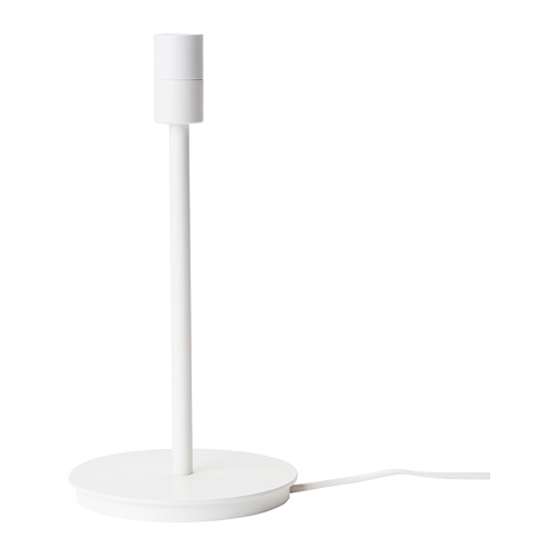 SKAFTET - Podstawa lampy stołowej, 30 cm, biały
