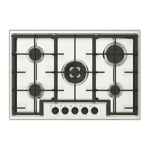 SKÅLAN - płyta gazowa, 74 cm, IKEA 500 stal nierdz