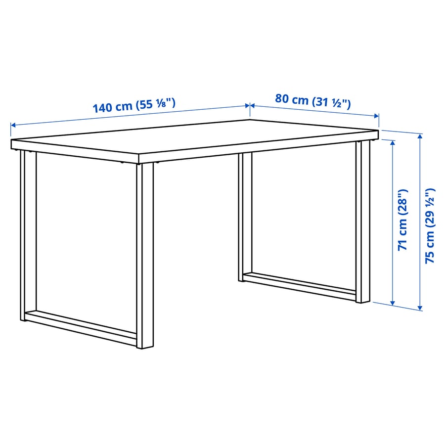SKÅLSTA galds un 4 krēsli, imitācija. U-veida ozols melnpelēks/melns plastmasa, metāla caurule/melns-pelēks, 140x80 cm