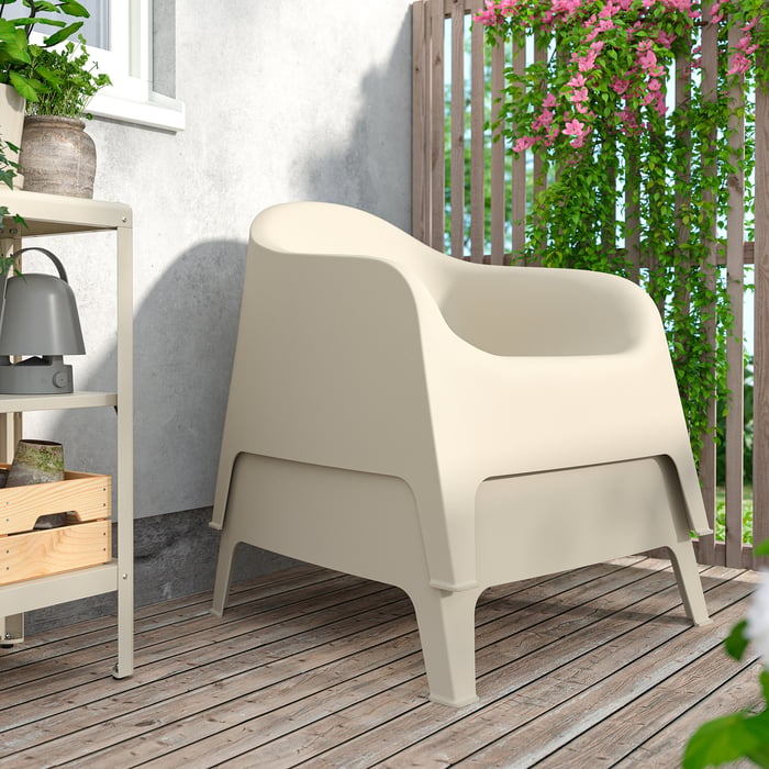 SKARPÖ Садове крісло, бежевий, фото 3