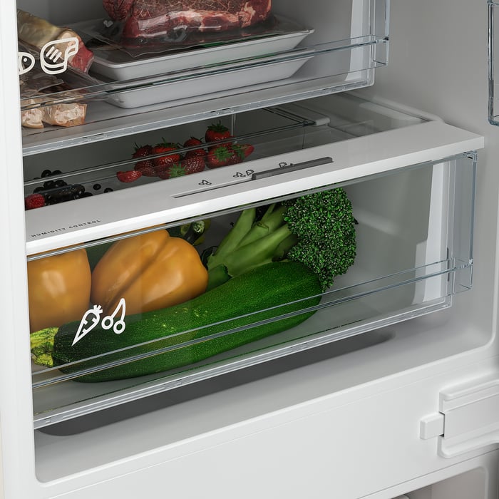 SKOGSNÄS Холодильник/морозильник, IKEA 700 інтегрований 213/87 л, фото 6