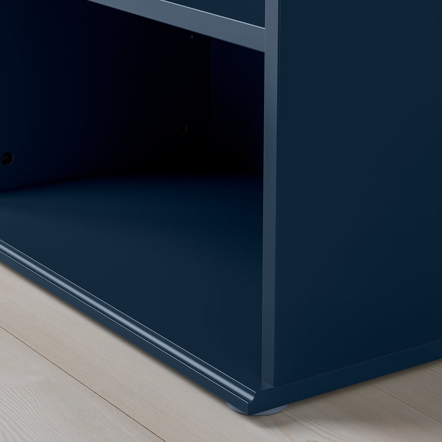 SKRUVBY puhvetkapp, mustjassinine, 120x38x90 cm