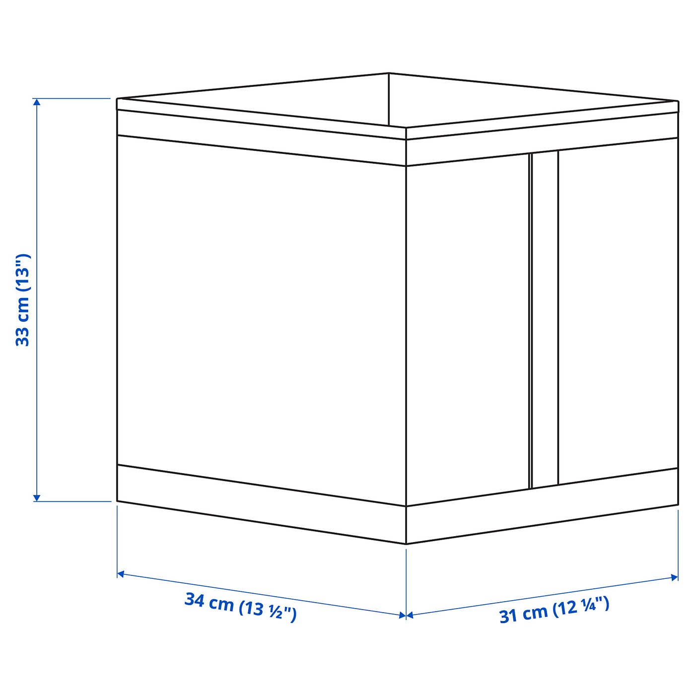 Коробка IKEA SKUBB, білий, 31 × 34 × 33 см — фото 6