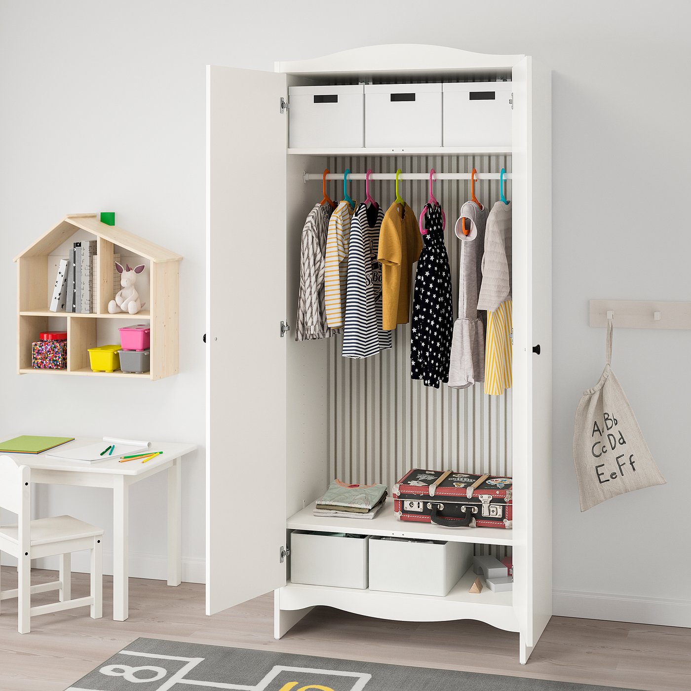 Шафа IKEA SMÅGÖRA, білий, 80 × 50 × 187 см — фото 2