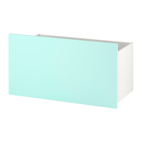 SMÅSTAD - pudełko, 90x49x48 cm, bladoturkusowy