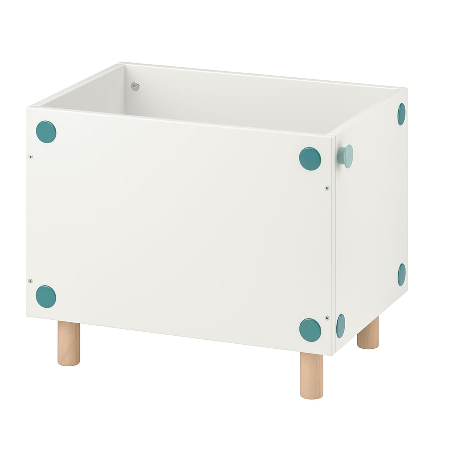 SMUSSLA naktsgaldiņš, plaukts  32 cm baltā krāsā