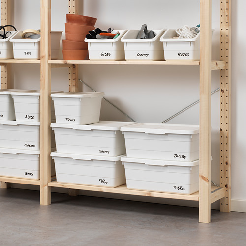 SOCKERBIT kaanega kast, 38x25x15 cm