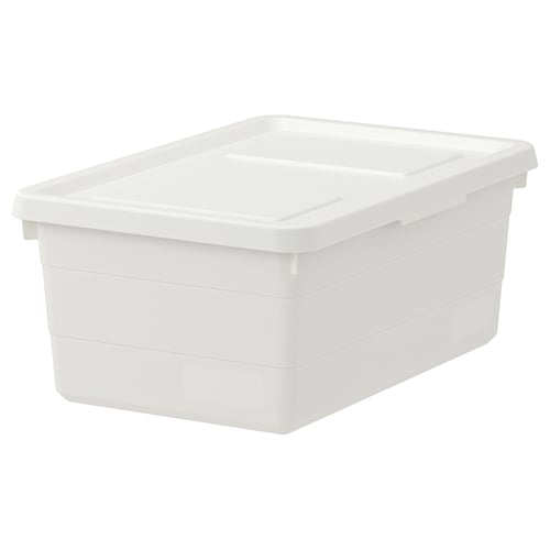SOCKERBIT Контейнер з кришкою - білий 38x25x15 см