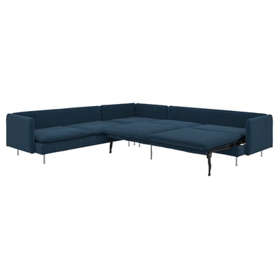 SÖDERHAMN Narożna sofa rozkładana, 6-osobowa, Kelinge granatowy
