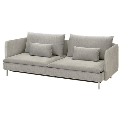 SÖDERHAMN Sofa 3-osobowa, rozkładana, Viarp beż/brąz