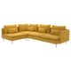 SÖDERHAMN Sofa narożna 4-osobowa, z otwartym końcem/Kelinge ciemnożółty