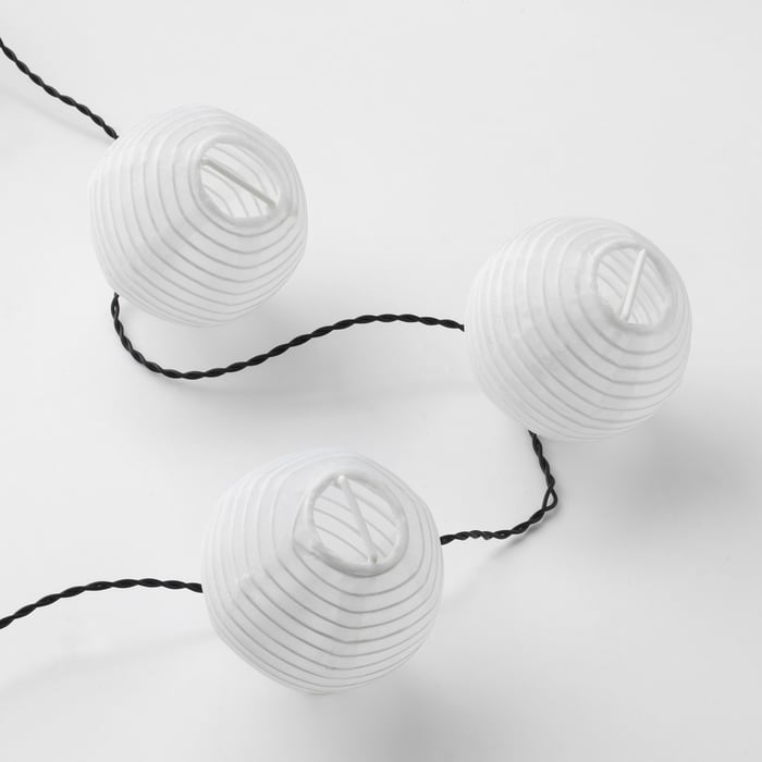 SOLARVET Гірлянда LED, 24 лампочки, для вулиці на сонячній батареї/куля білий, фото 4