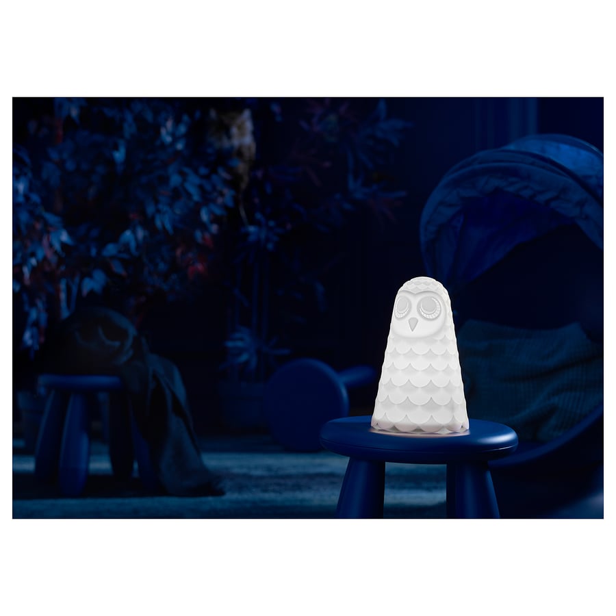 SOLBO LED laualamp, valge, öökull