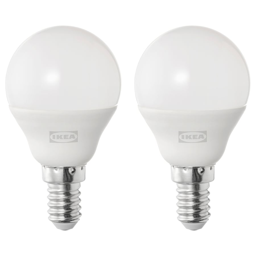 SOLHETTA LED spuldze E14 470 lūmeni - opāla lodītes balta 