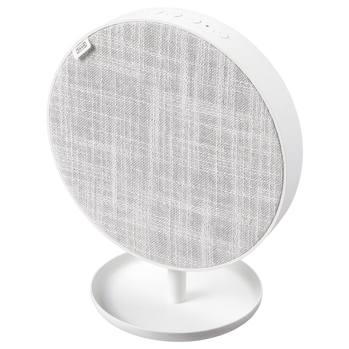 SOLSKYDD Портативна колонка Bluetooth, білий 19 см