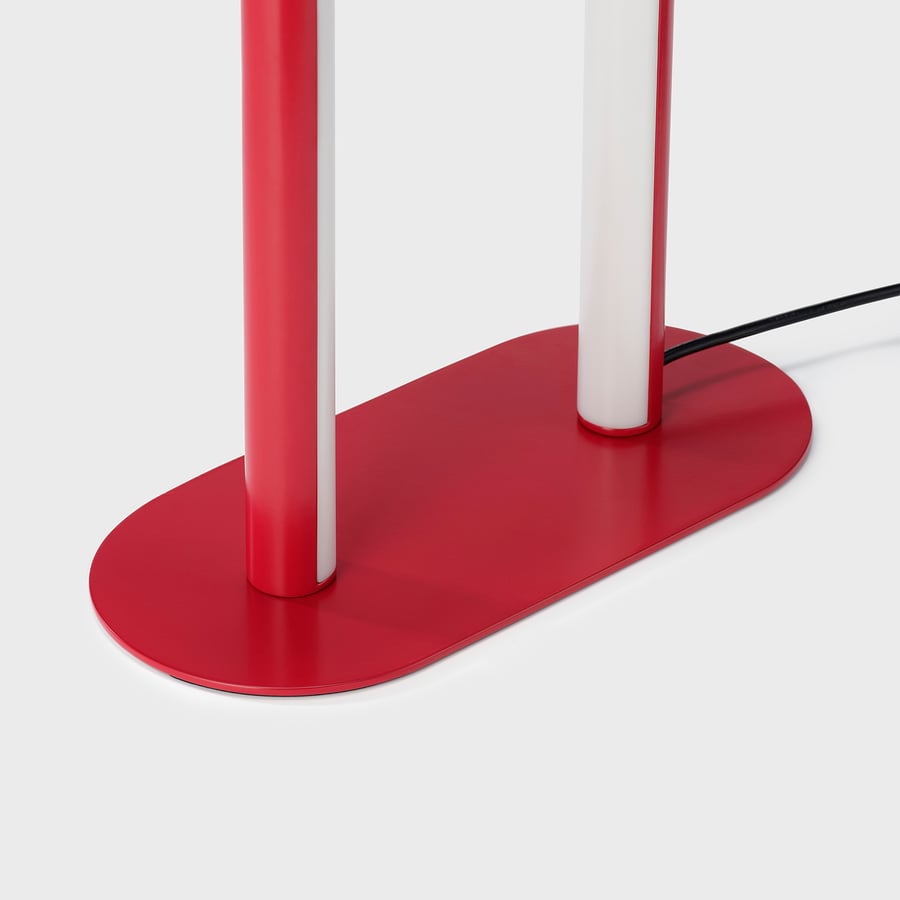 SOLVINDEN stāvlampa, regulējama/sarkana