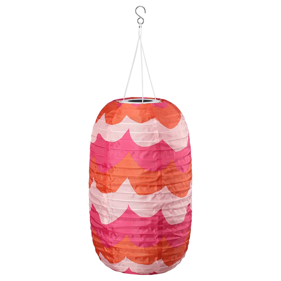 SOLVINDEN iekaramā griestu lampa, liektā formā ar saules baterijām/dažādās krāsās, 43 cm