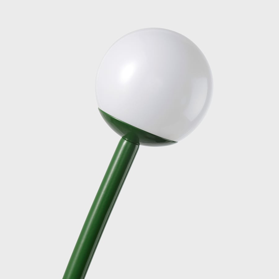 SOLVINDEN LED dārza lampa ar saules baterijām, lietošanai ārā tumši zaļā krāsā
