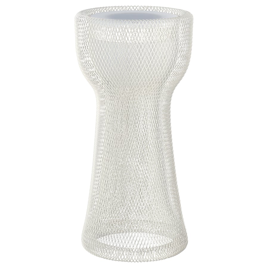 SOLVINDEN dekoratīvā stāvlampa LED, saules/režģa bēšs