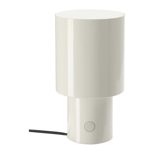 SPETSBOJ - lampa stołowa, 22 cm, można przyciemniać/biały