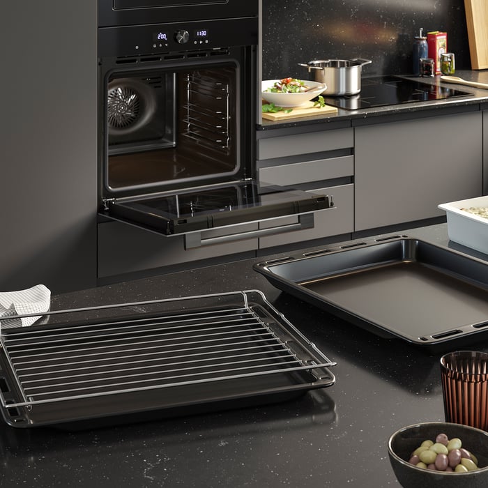 SPJUTBO Духова шафа з конвекцією, функція гриля чорний/IKEA 500, фото 4
