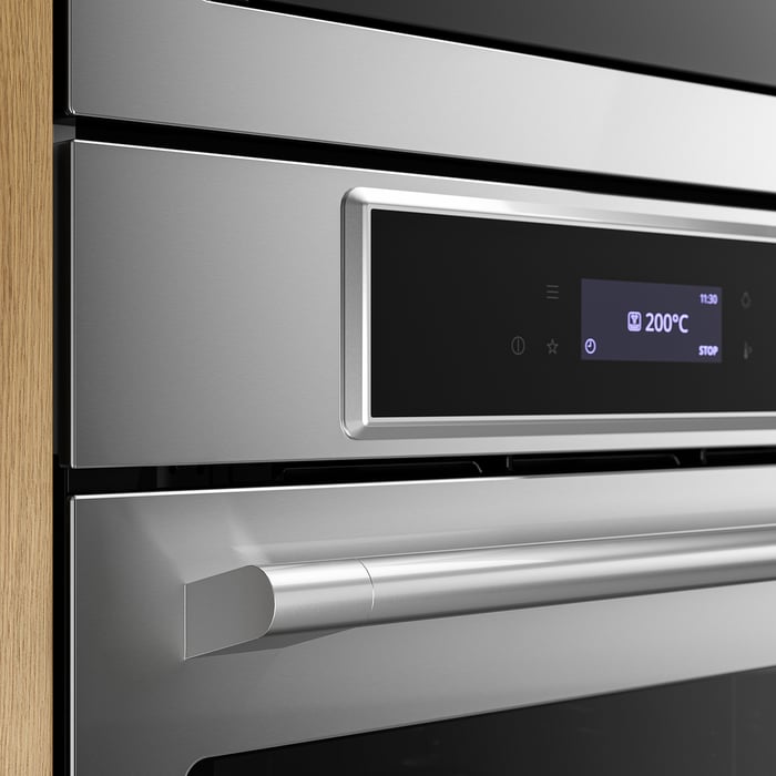 STENABY Духова шафа з конвекцією, функція airfryer з піролізом/сталевий IKEA 700, фото 4