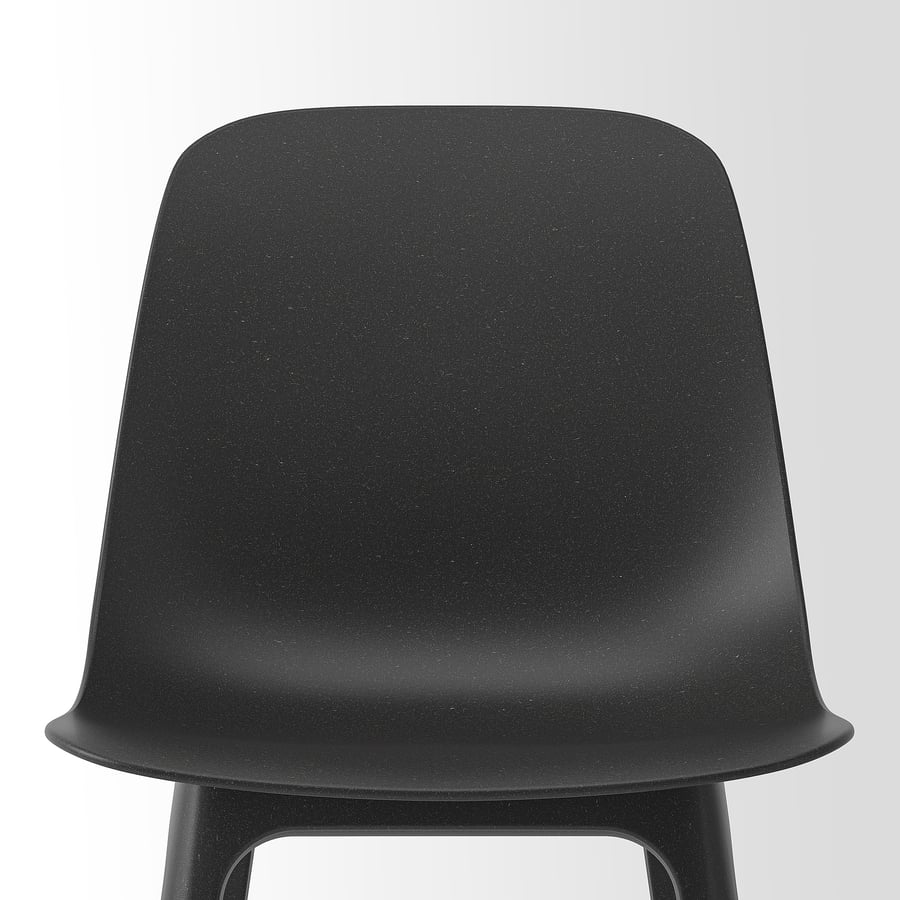 STENSELE / ODGER galds un 2 krēsli, antracīta krāsā antracīta krāsā/antracīta krāsā, 70 cm