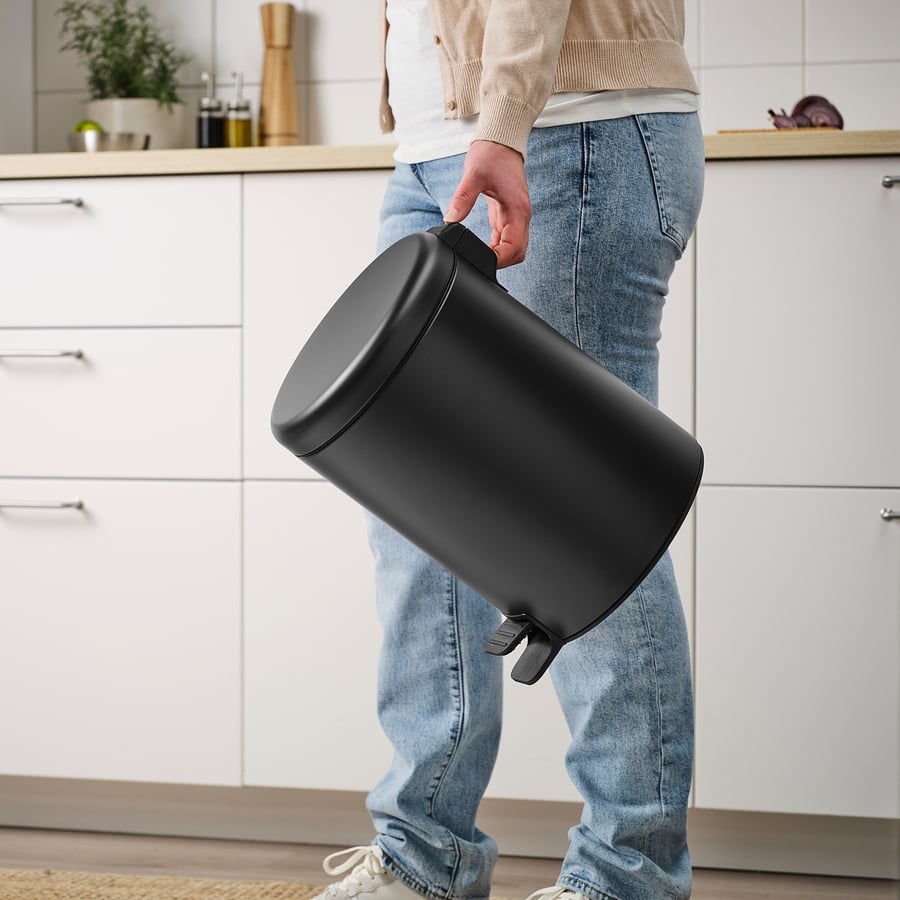 STENTRAPPA pedaaliga prügikast, antratsiidi tooni, 9 l STENTRAPPA pedaaliga prügikast, antratsiidi tooni, 9 l