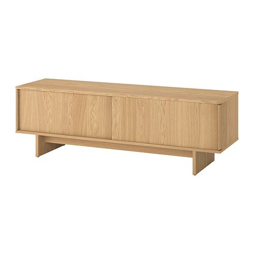 STOCKHOLM 2025 - ława TV z drzwiami przesuwnymi, 179x42x56 cm, okl dęb
