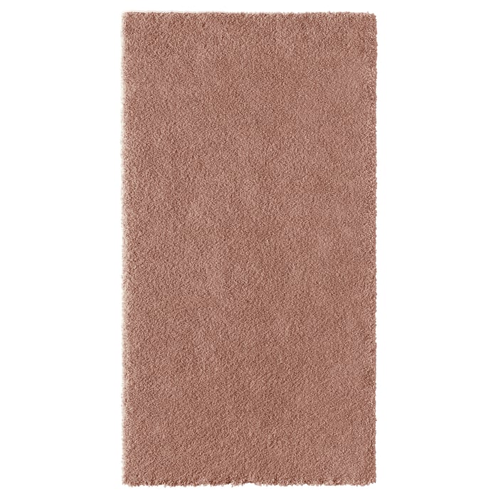 STOENSE Килим з коротким ворсом, блідо-рожевий, 80x150 см