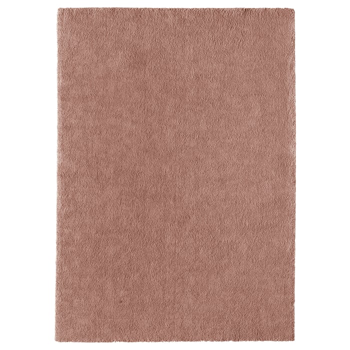 STOENSE Килим з коротким ворсом, блідо-рожевий, 170x240 см